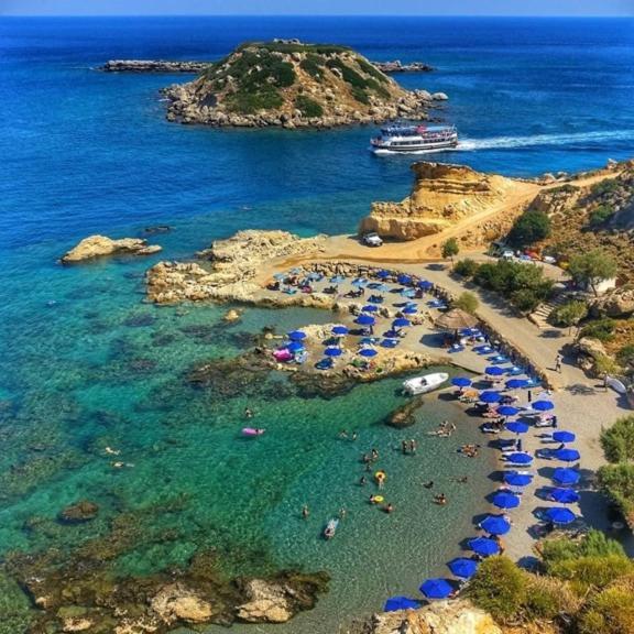 Grande Blue Suites With Private Bay Archangelos  Luaran gambar